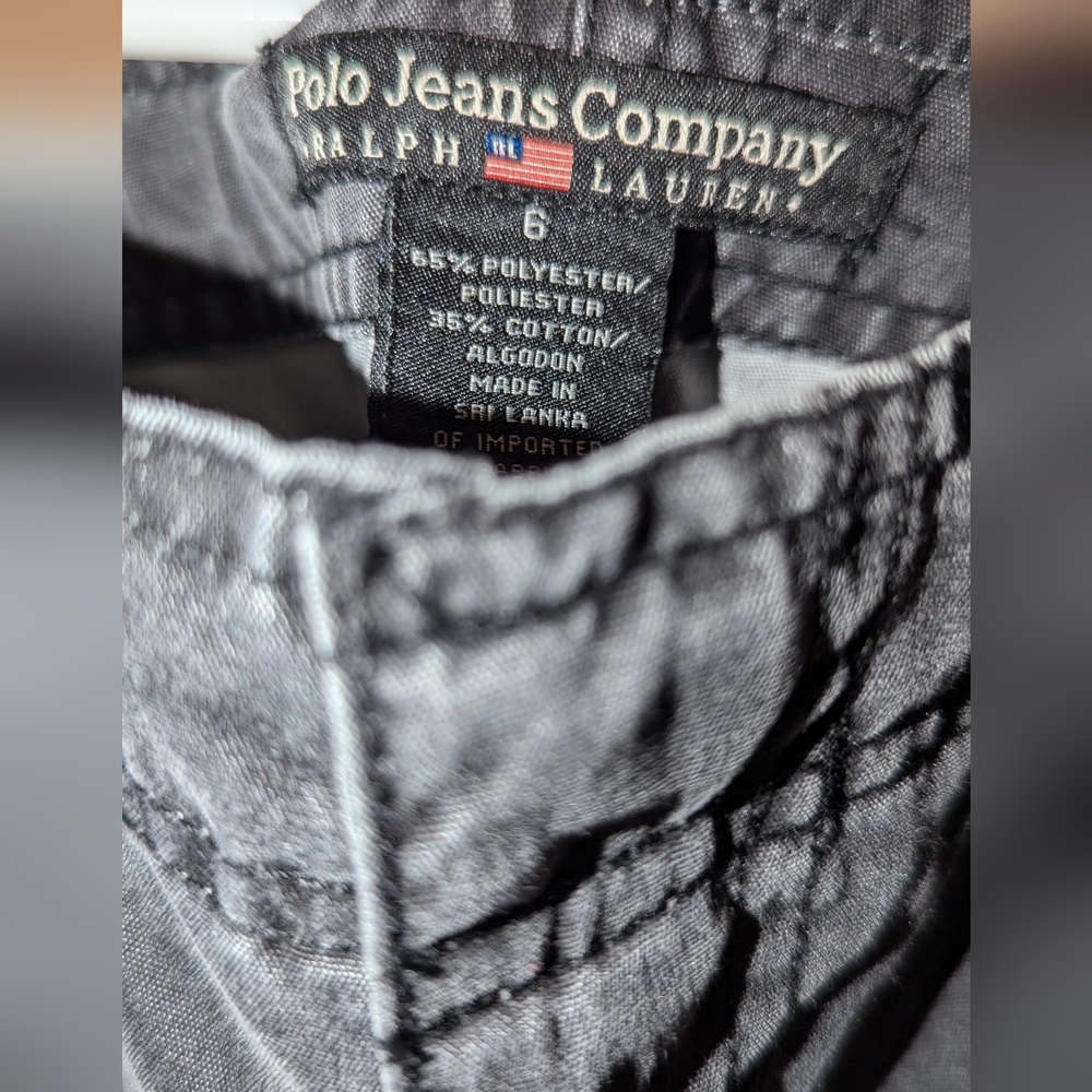 Polo Jeans Co. - Lightweight Boot cut Cargo Gray Pants - Size 6 - Great Conditio - Picture 4 of 7